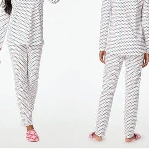 Roller rabbit holiday hearts 100% cotton pajama pants XS like new